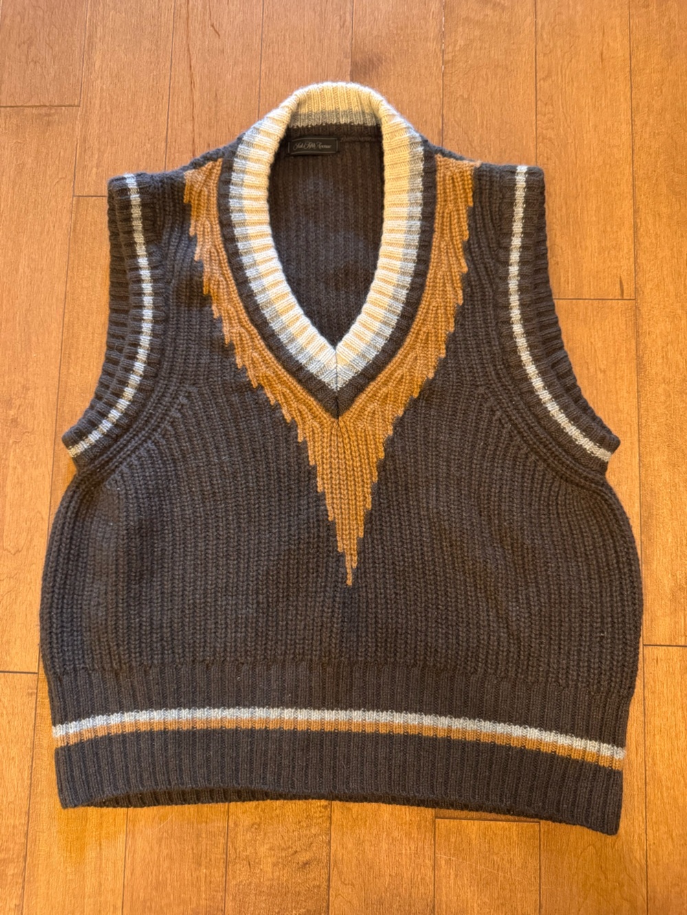 Saks Fifth Avenue Wool Cashmere Knit Vest | Size XS